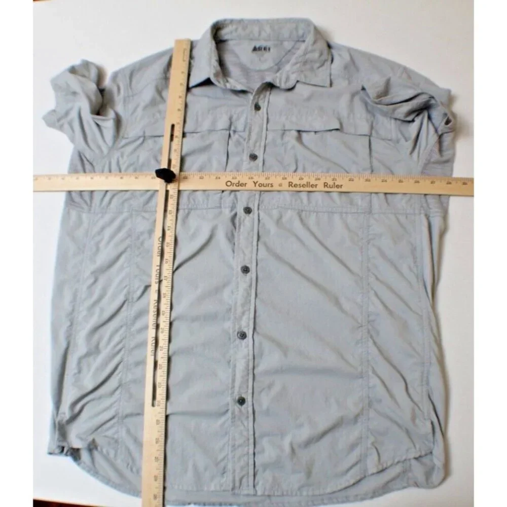 REI Co-Op Button Up Fishing Shirt Men's Size‎ Large